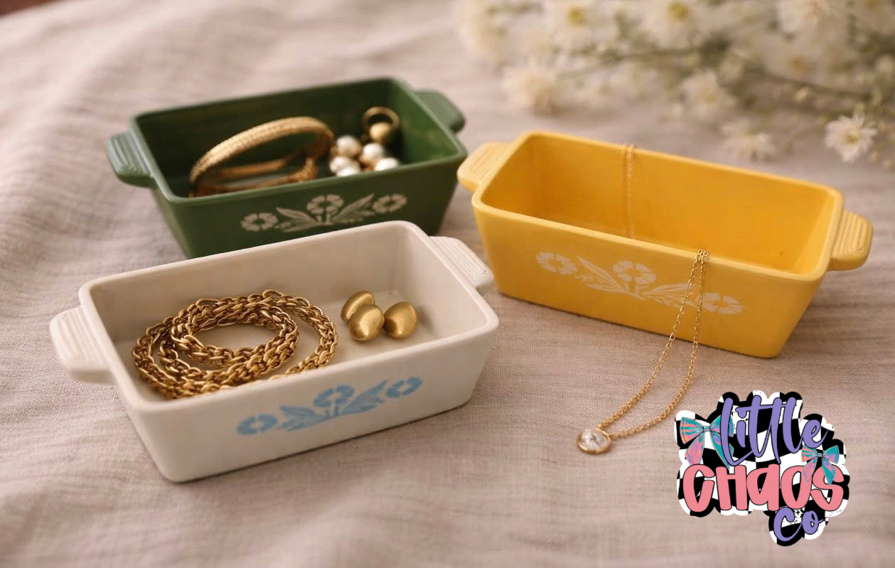 Pyrex Trinket Trays